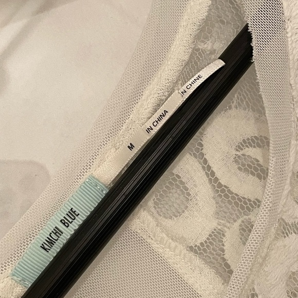 Kimchi Blue Vintage Inspired Lace Knit Top, White Size M Urban Outfitters - Picture 2 of 6